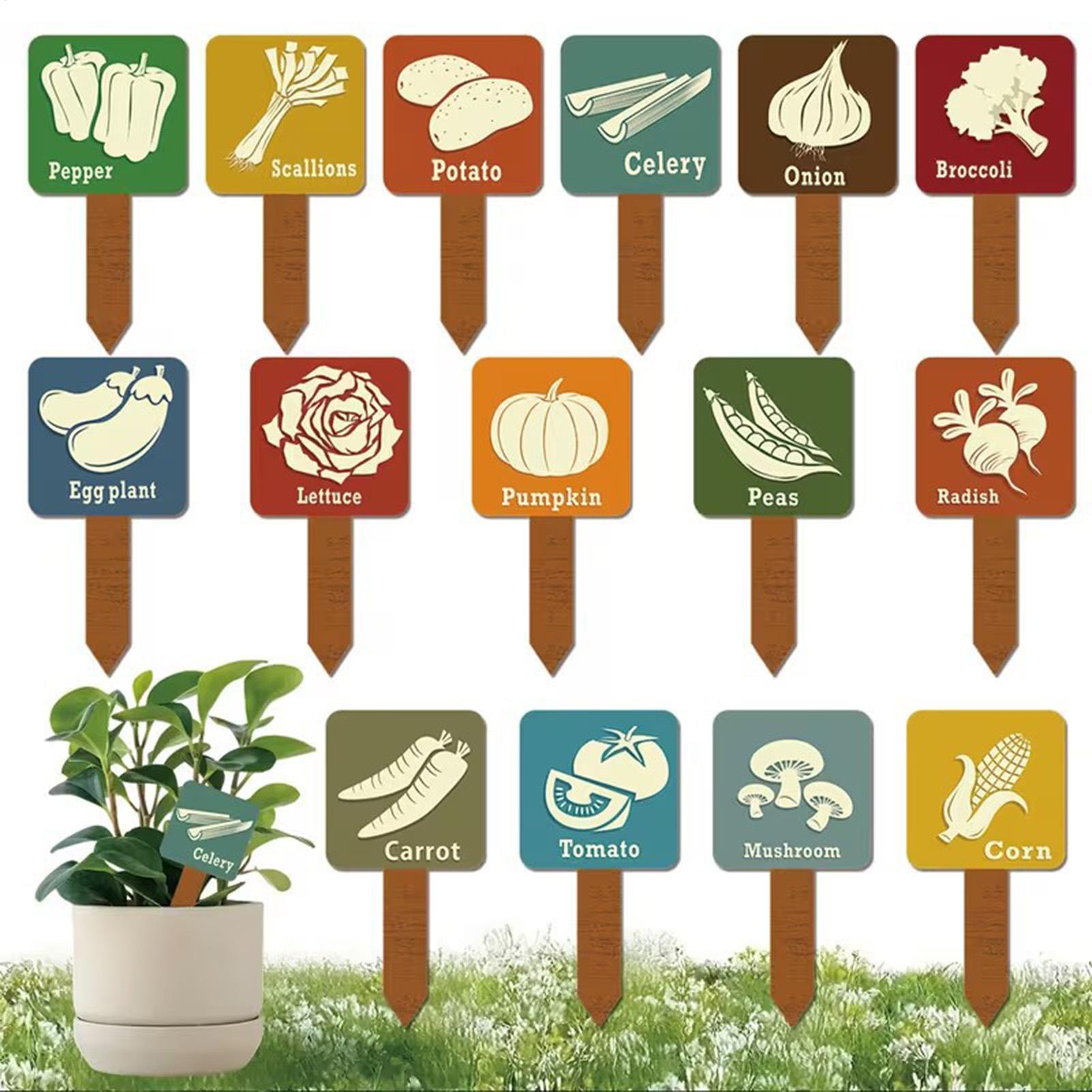 15개 T자형 표지판 태그 마커 나무 식물 라벨 스테이 - Plant Label Tags 리뷰 및 가격
