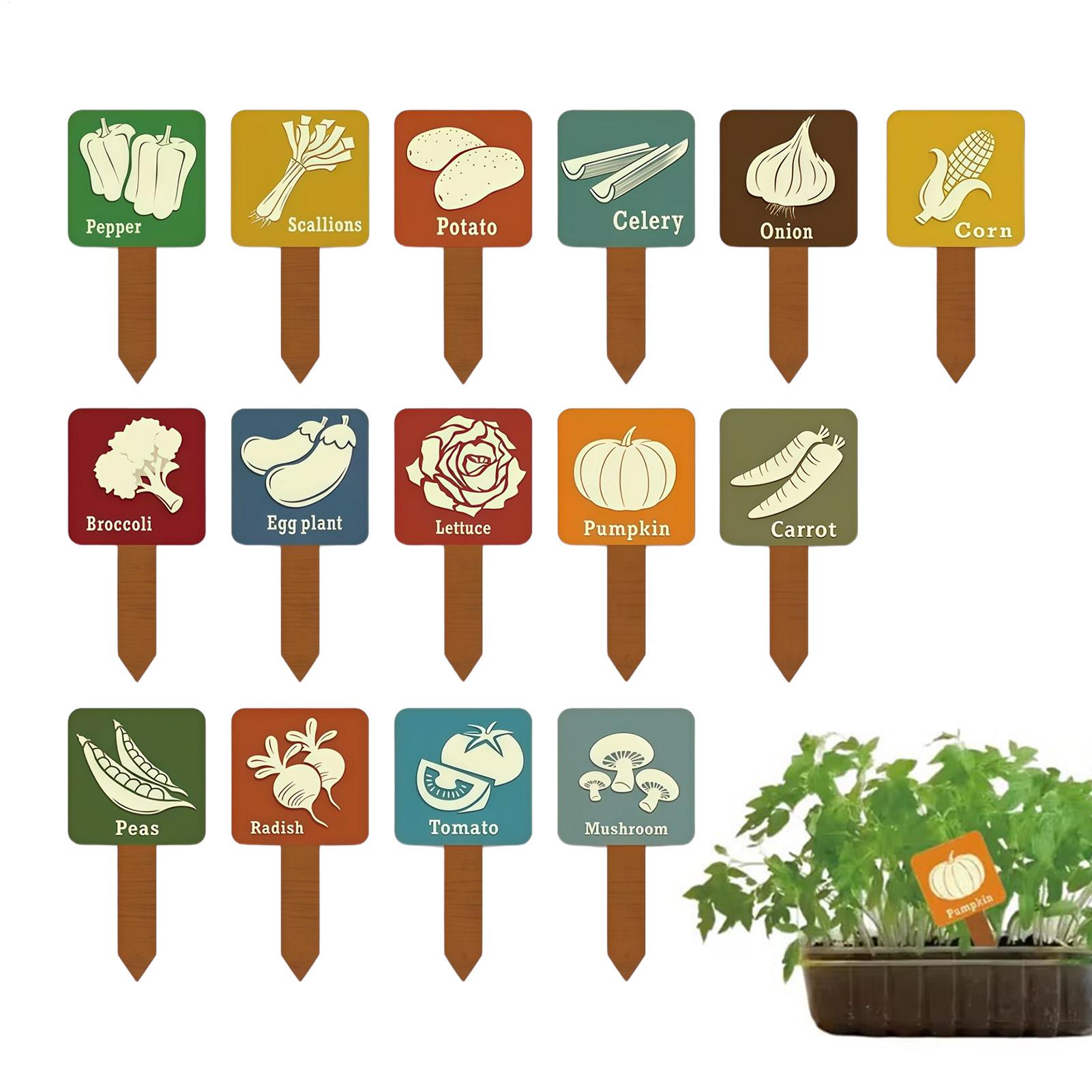 15개 T자형 표지판 태그 마커 나무 식물 라벨 스테이 - Plant Label Tags 리뷰 및 가격