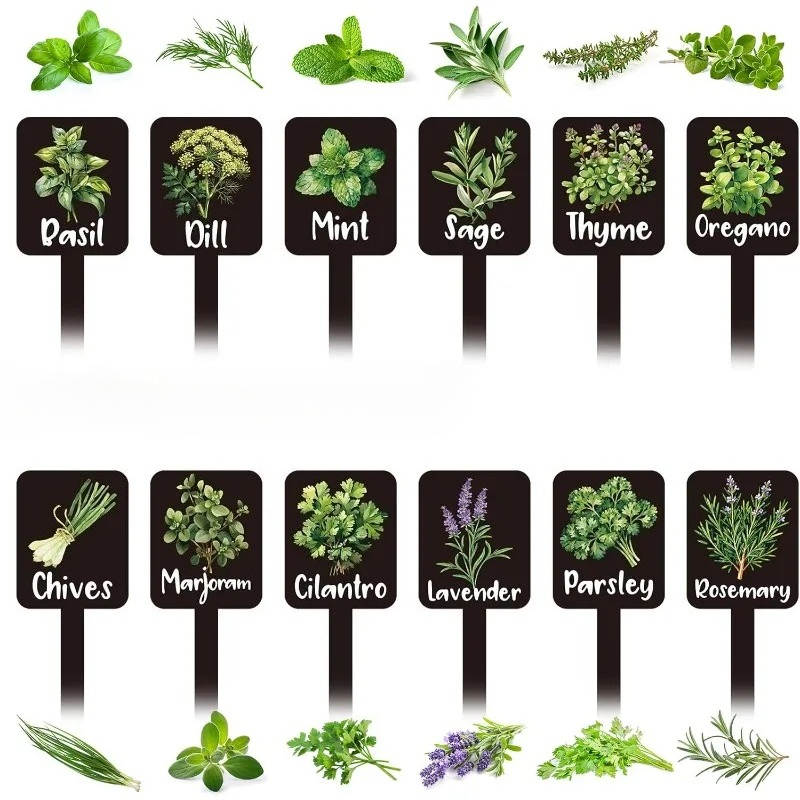 24개 식물 라벨 세트, 이름표가 있는 허브 정원 마커 - Plant Label Tags 리뷰 및 가격